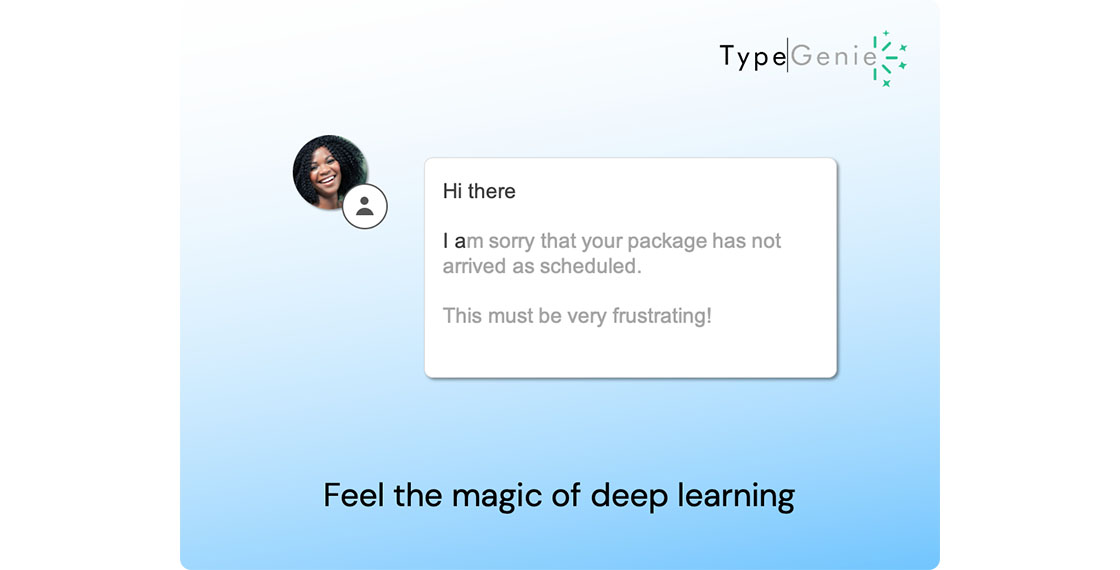 screenshot of type genie platform