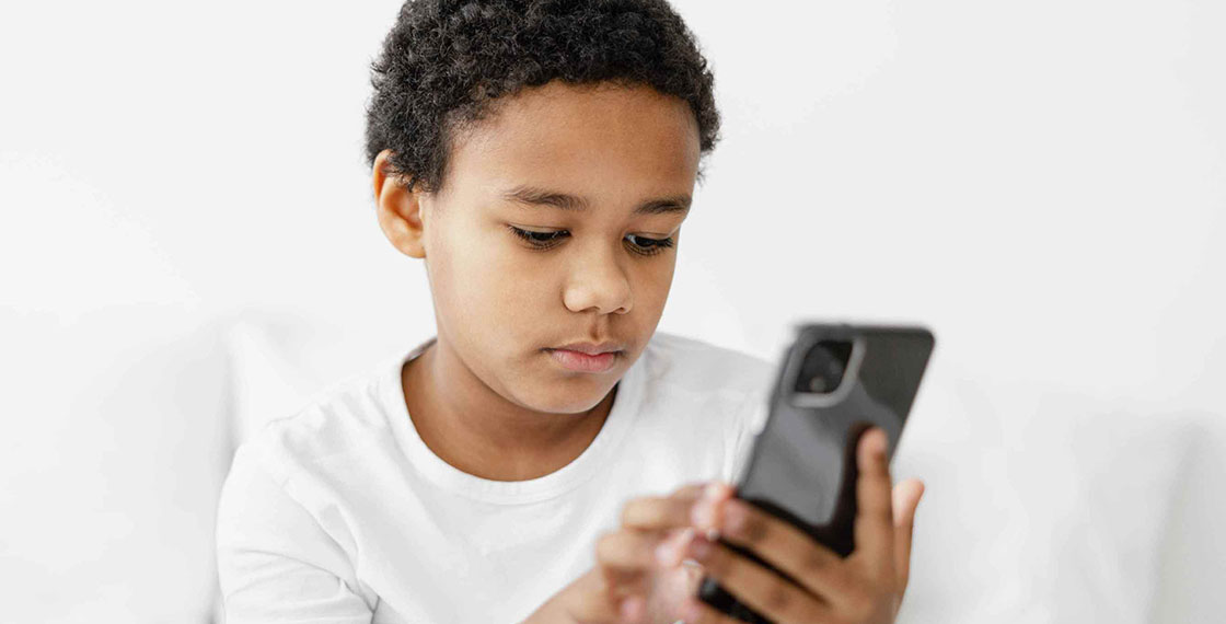 Boy with a phone