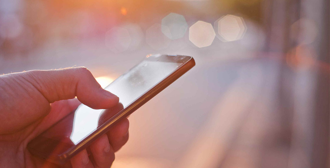 man using phone