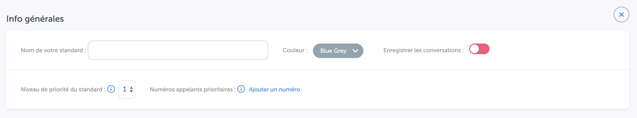 nom standard téléphonique