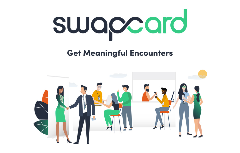 Captura de la pantalla de inicio de Swapcard