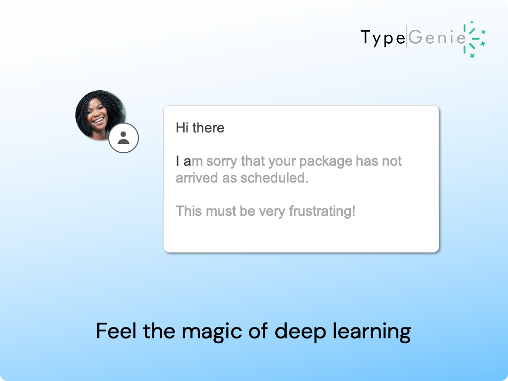 screenshot of type genie platform